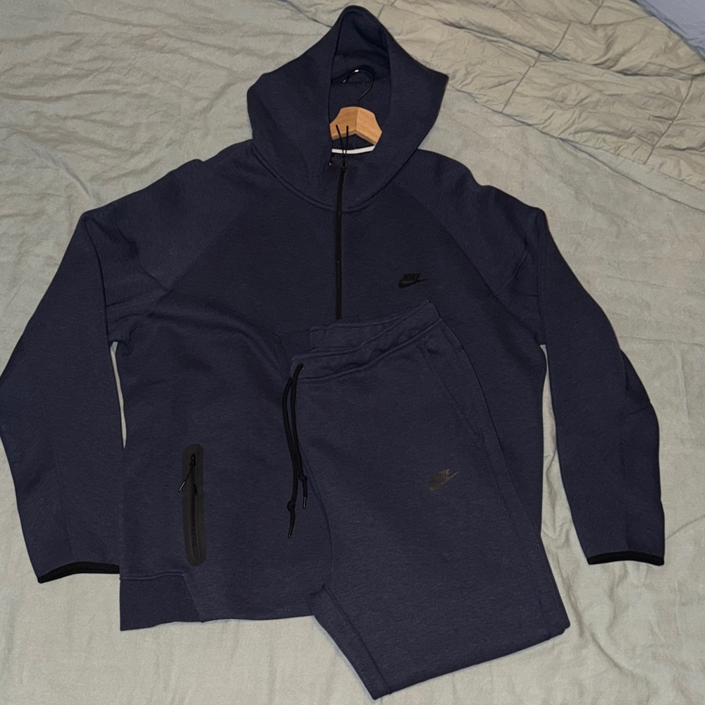 Nike Tech Fleece Dark Blue Tracksuit Set